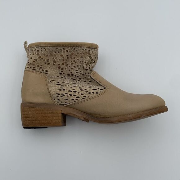 Coolway leather die cut ankle boots booties woman’s size 37 - Picture 5 of 12